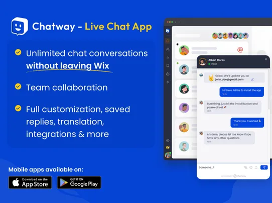 Live Chat &amp; FAQ Chatway screenshot