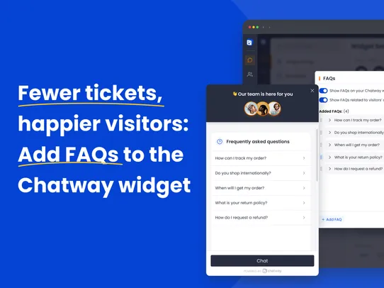 Live Chat &amp; FAQ Chatway screenshot