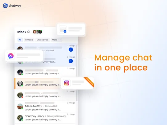 Live Chat &amp; WhatsApp Chatway screenshot