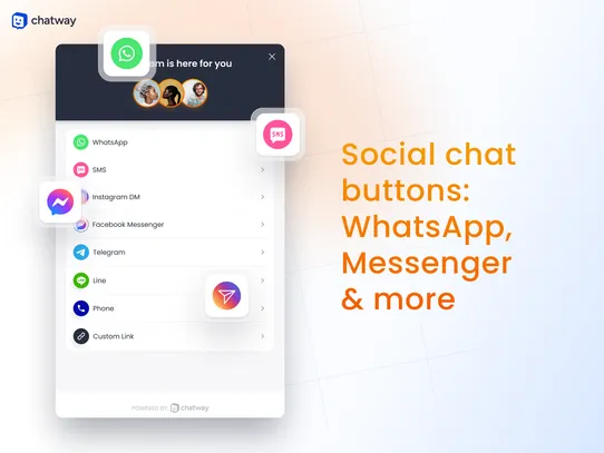 Live Chat &amp; WhatsApp Chatway screenshot