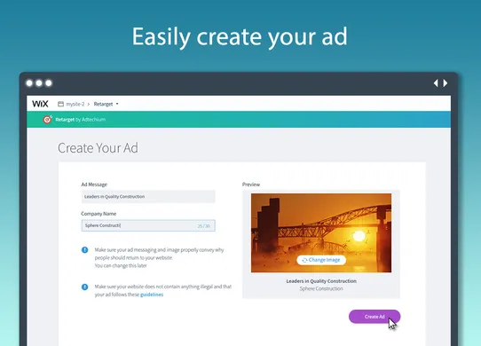 Retarget Online Ads screenshot