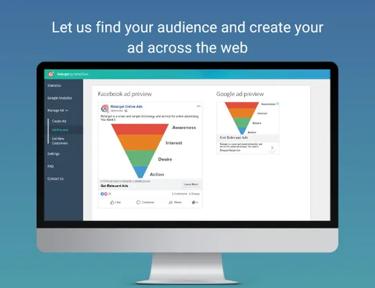 Retarget Online Ads screenshot