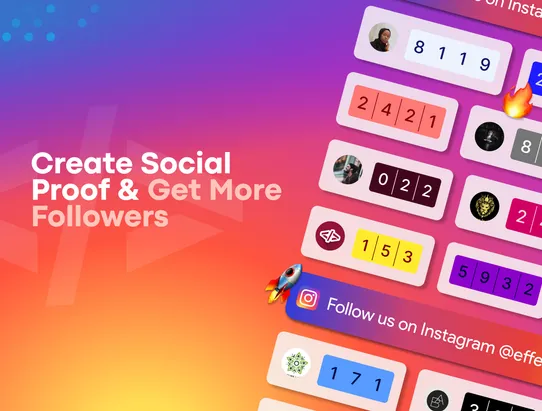 Instagram Follow Us &amp; Counter screenshot