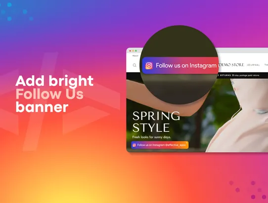 Instagram Follow Us &amp; Counter screenshot