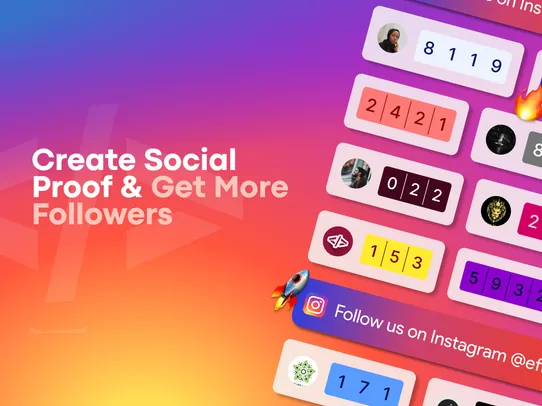 Instagram Follow Us &amp; Counter screenshot