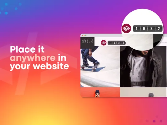 Instagram Follow Us &amp; Counter screenshot