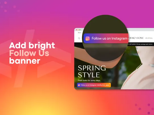 Instagram Follow Us &amp; Counter screenshot