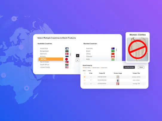 Product Blocker Geo &amp; IP screenshot