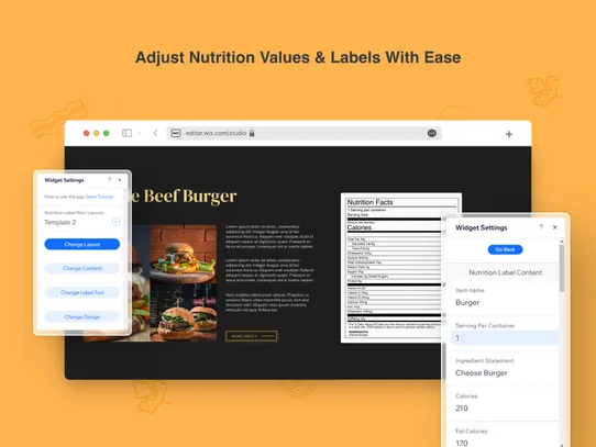 Nutrition Label screenshot