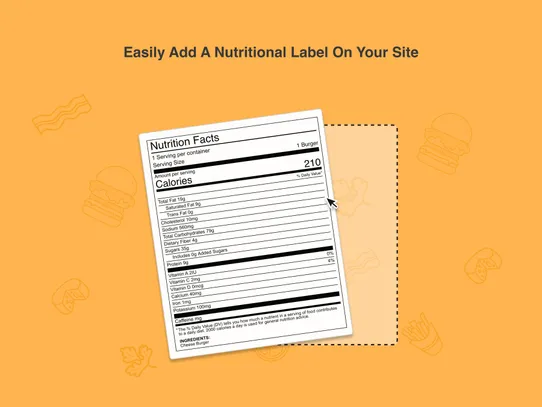 Nutrition Label screenshot