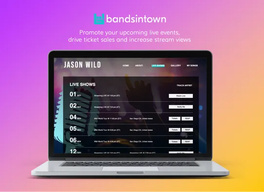 Bandsintown screenshot