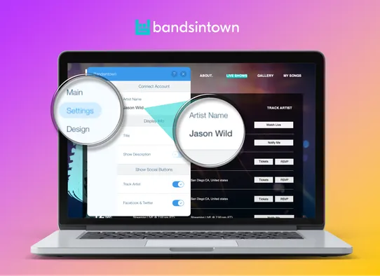 Bandsintown screenshot