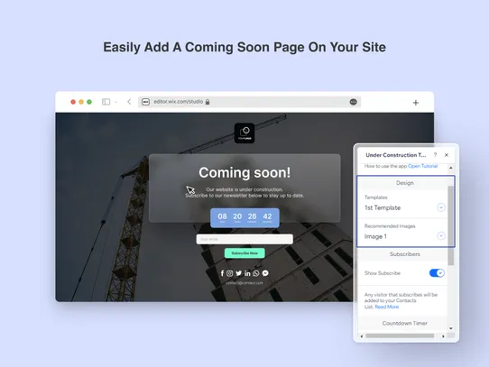 Under Construction Page screenshot