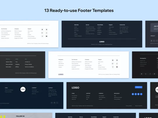 Footer Templates screenshot