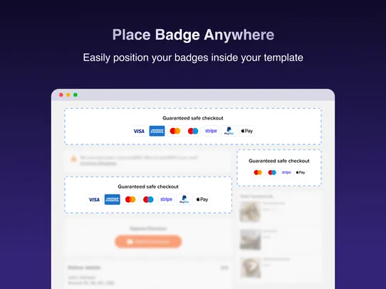 Payment Icons Checkout Badges screenshot