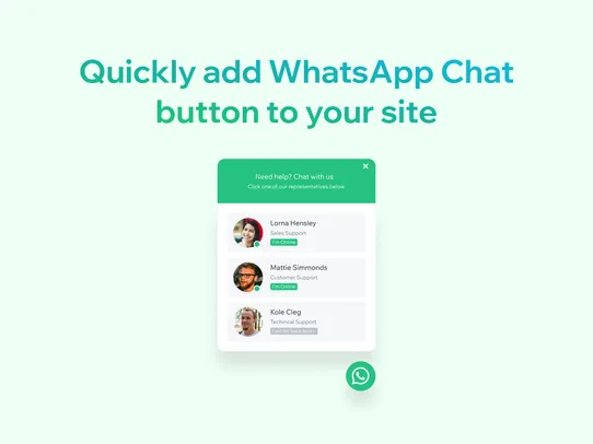 WhatsApp: Start Chat Button screenshot