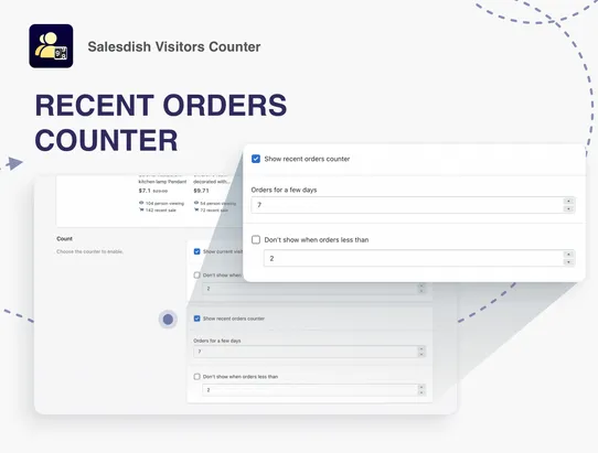 Salesdish Visitors Counter screenshot