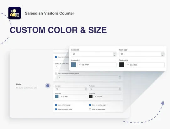 Salesdish Visitors Counter screenshot