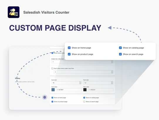 Salesdish Visitors Counter screenshot