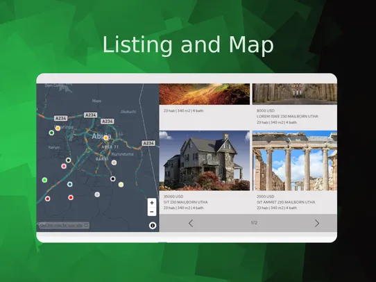 Listing &amp; Map screenshot