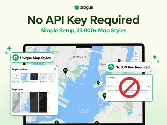 Progus Store Locator Map screenshot