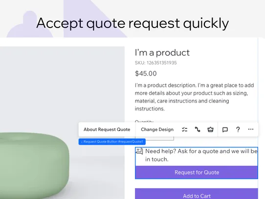 Request Quote for Stores screenshot