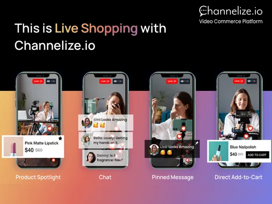 Channelize Live Video Shopping screenshot