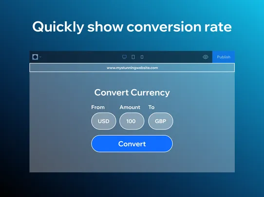 Currency Converter Page Widget screenshot