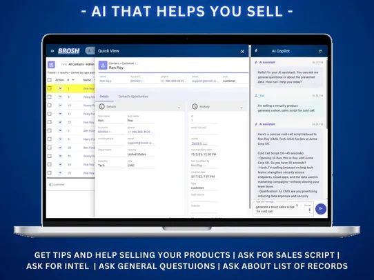 BROSH AI Business Suite screenshot