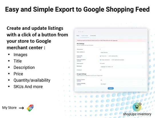 Google Shopping by shopUpz screenshot