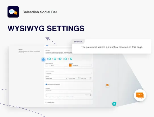 Salesdish Social Bar screenshot