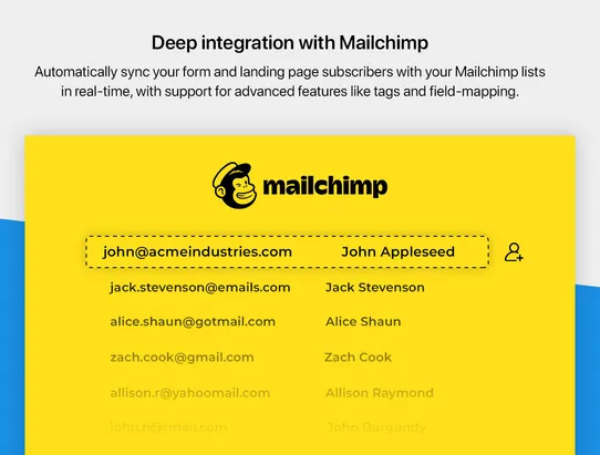 Mailchimp Forms by MailMunch screenshot