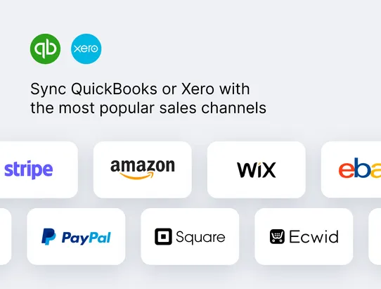 QuickBooks, Xero sync ‑ Synder screenshot