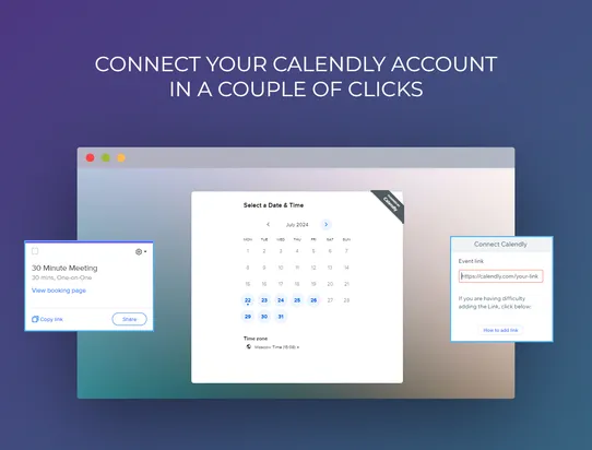 Calendly QuickBook screenshot