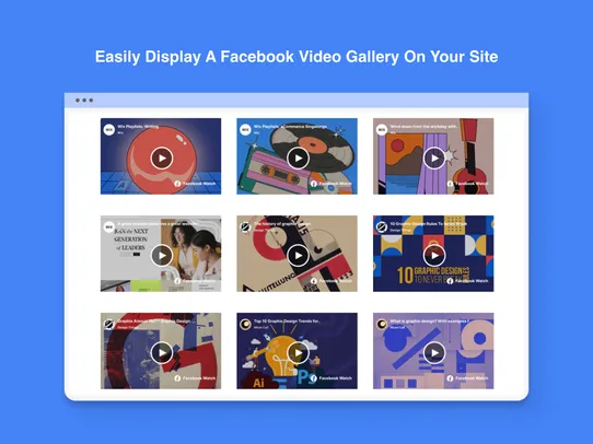 Facebook Video Gallery screenshot