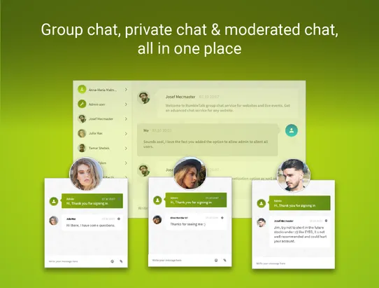 RumbleTalk Group Chat screenshot