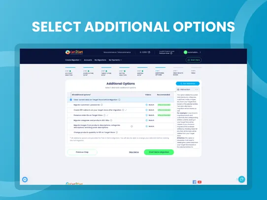 Cart2Cart: Wix Store Migration screenshot