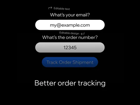 Track: Order Tracking Page screenshot