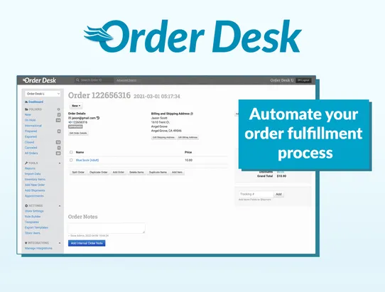 Order Desk screenshot