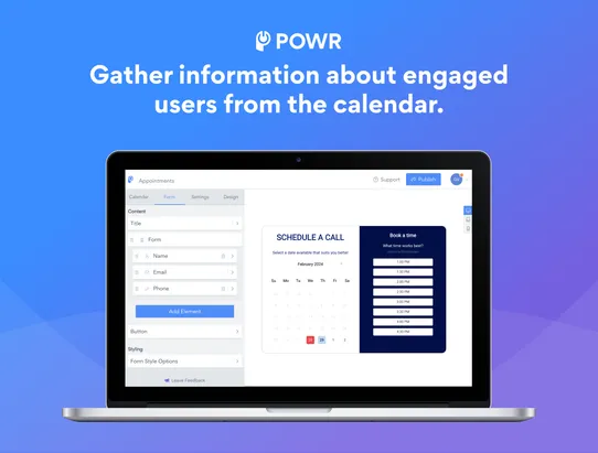 POWR Appointments Booking screenshot