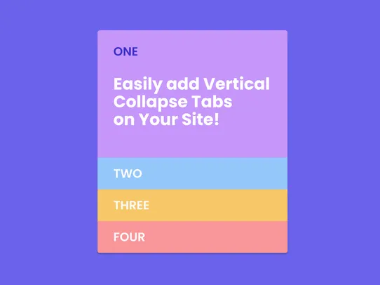 Tabs - Vertical Collapse screenshot