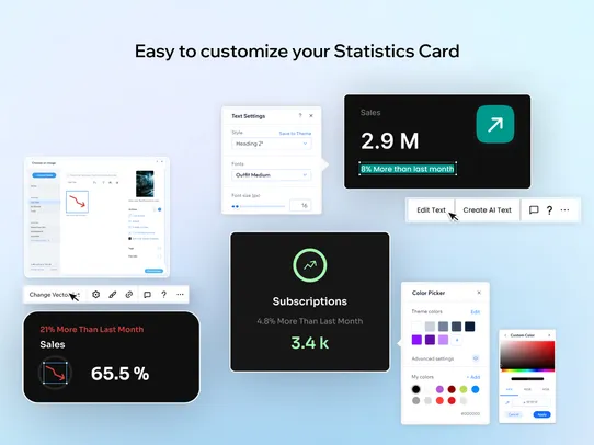 Statistics Card screenshot