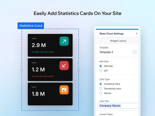 Statistics Card screenshot