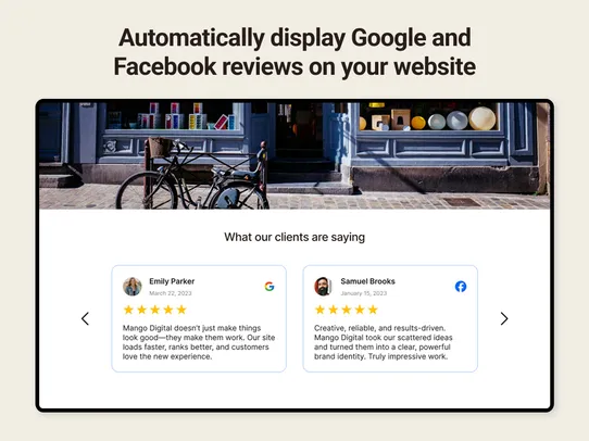 Google Reviews Slider screenshot