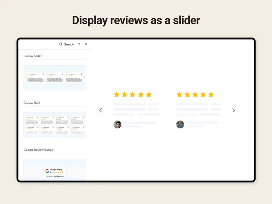 Google Reviews Slider screenshot