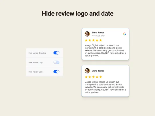 Google Reviews Slider screenshot