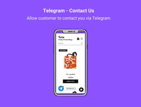 Telegram - Contact Us screenshot