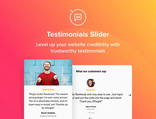 Testimonials Slider screenshot