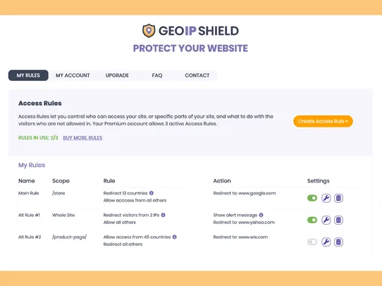 GeoIPShield screenshot