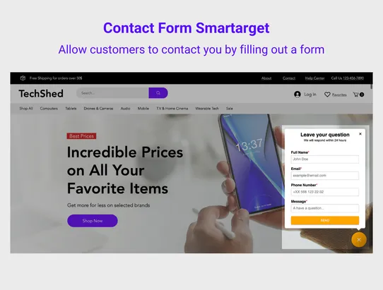 Contact Form Smartarget screenshot